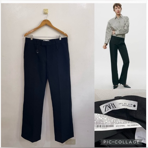 Zara Pants - ZARA bloggers favourite straight leg black pants size large